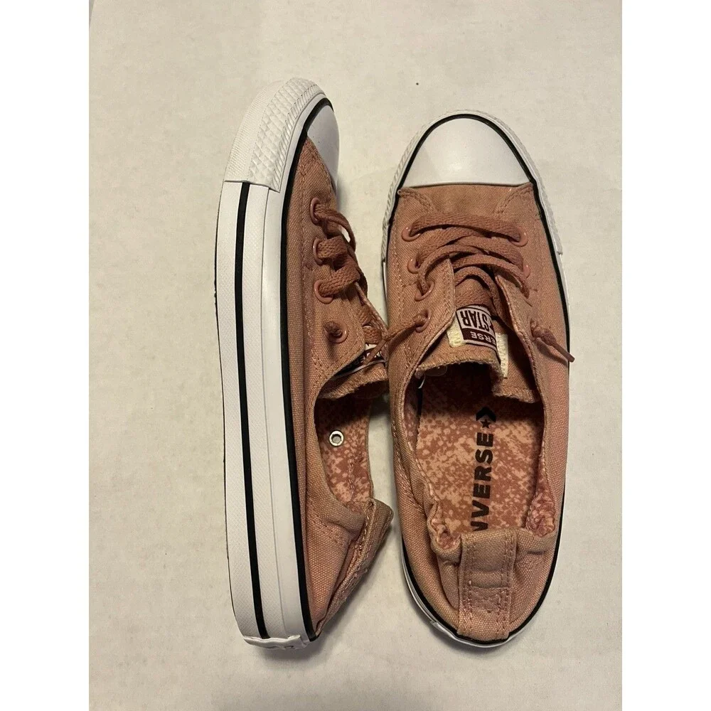 Converse Shoreline Sneakers Womens 8 Rust Pink Chuck Taylor All Star Slip On